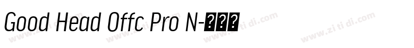 Good Head Offc Pro N字体转换